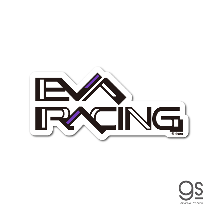 エヴァンゲリオンレーシング  EVA Racing EVARACING ロゴ キャラクターステッカー LCS1228