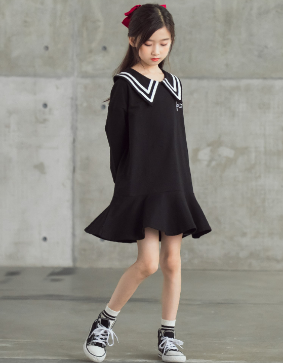 韓国スタイル 女の子 レディース 子供服 ワンピース 秋冬 ロング丈 フリル スカート 親子でお揃いコーデに アパレル 香山 株式会社 問屋 仕入れ 卸 卸売の専門 仕入れならnetsea