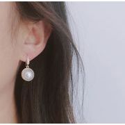 パール円形ピアス
