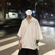 高レビュー多数超特価中 韓国ファッション 通勤する シンプル 怠惰な風 七分袖 ゆったりする シャツ