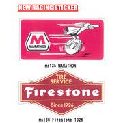 レーシング ステッカー MARATHON FIRESTONE 1926 全138種類 耐水性加工 アメリカン雑貨