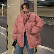 通勤する 韓国版 ゆったりする 原宿BF風スタンドカラー 厚手 暖かい ブレッドコットン 綿の服カジュアル