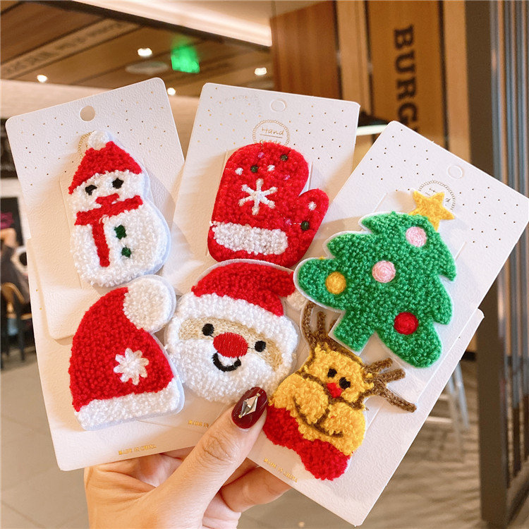 クリスマス 子供用ヘアピン ヘアクリップ 可愛い髪飾り まとめ髪用 前髪止め ヘアアクセサリー ファッション雑貨 株式会社 コスモス 問屋 仕入れ 卸 卸売の専門 仕入れならnetsea