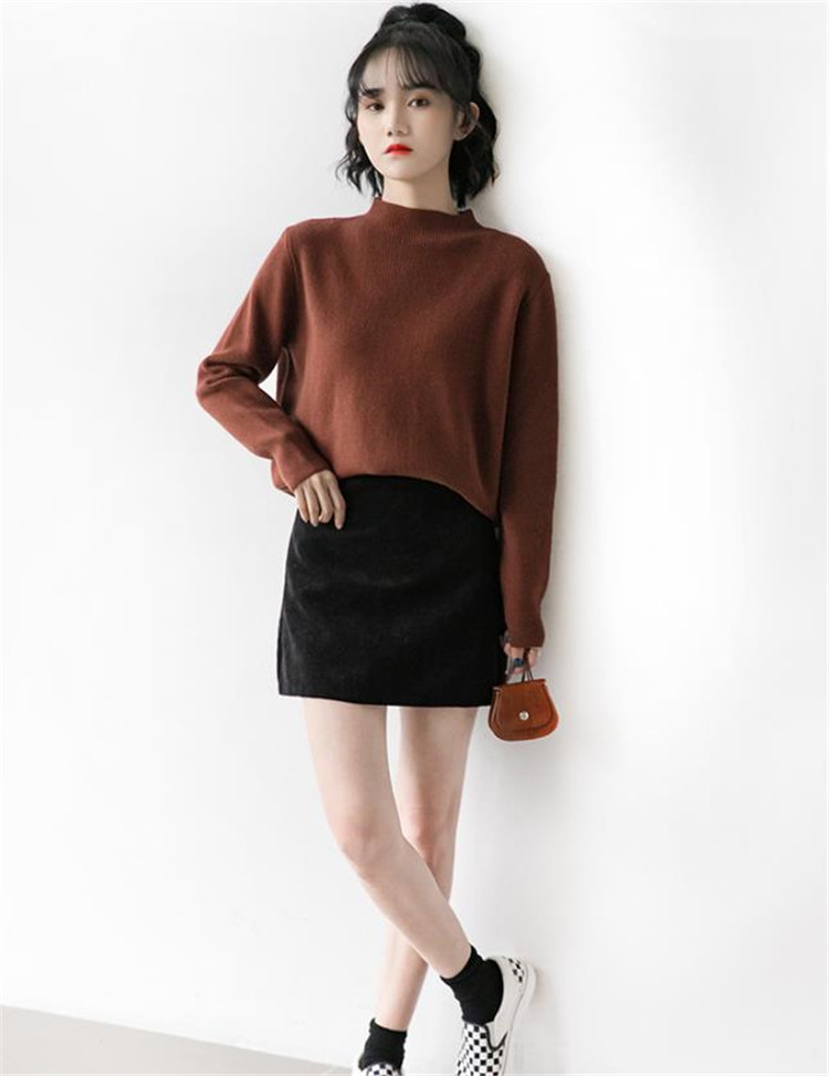 とてもファッション 秋 ゆったり 韓国ファッション セーター カジュアル シンプル ニットトップス 長袖