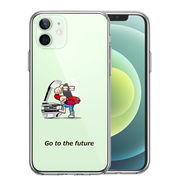 iPhone12 側面ソフト 背面ハード ハイブリッド クリア ケース 映画パロディ go to the future