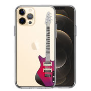 iPhone12 Pro 側面ソフト 背面ハード ハイブリッド クリア ケース エレキギター