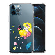 iPhone12 Pro 側面ソフト 背面ハード ハイブリッド クリア ケース Young mermaid 1