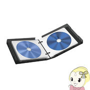 ELECOM エレコム Blu-ray・CD・DVD対応クリアケース 24枚収納 CCD-FBB24BK