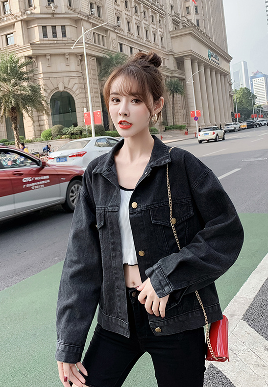 雰囲気たっぷりアウター 春服 新作 韓国スタイル 学生 デニム ジャンバー 上着 レディース トップス アパレル エスペランス 合同会社 問屋 仕入れ 卸 卸売の専門 仕入れならnetsea