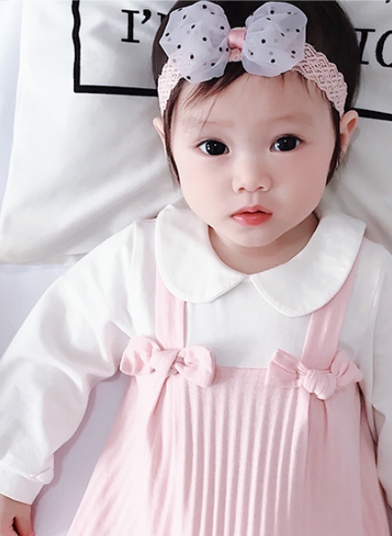 ベビー服 赤ちゃん服 ロンパース カジュアル 春秋 かわいい リボン キッズおしゃれ 着ぐるみ 新生児 アパレル 個人事業主 青井屋 問屋 仕入れ 卸 卸売の専門 仕入れならnetsea