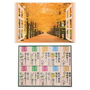 昭プラ お風呂のポスター 四季彩 銀杏並木 + 薬用入浴剤ギフトセット B5133045+