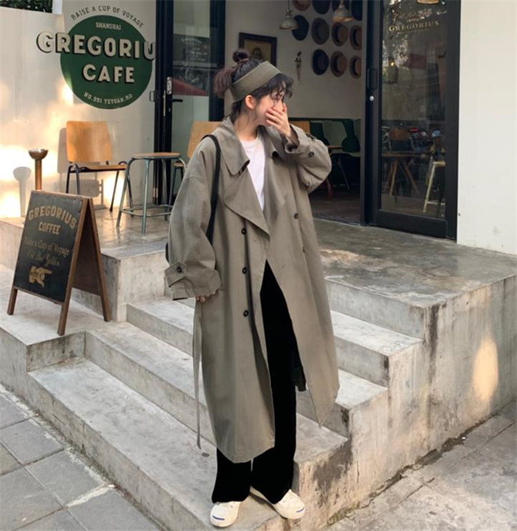 長く着るには素材選びから 韓国ファッション コート ロングセクション Sweet系 ウインドブレーカー Www Watsons Biz Id