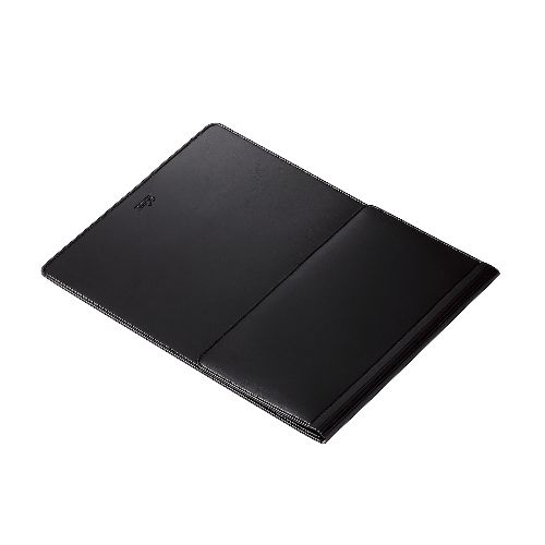 エレコム PC用インナーバッグ/デスクマット×レザーケース/縦型/14inch/ブラック