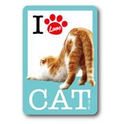 PET-08/I LOVE CAT!ステッカー08 猫好きの方に！ 猫 ねこ ネコ CAT 猫ステッカー PET 愛猫 ペット