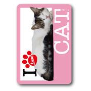 PET-16/I LOVE CAT!ステッカー16 猫好きの方に！ 猫 ねこ ネコ CAT 猫ステッカー PET 愛猫 ペット