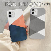 2021新作 iPhone 12 11 X pro mini pro アイフォン ケース ベーシック PC 配色 コントラストカラー