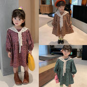 人気商品 女の子 スカート 花柄 肩掛け ワンピース お姫様ドレス 新作 子供服 3-8歳 韓国子供服