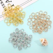 デザイン丸カン　線径1ミリ直径10ミリ　約50個入り【2019/5/19入荷】 即納