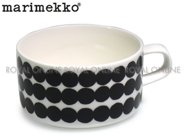 Y) 【マリメッコ】 ラシィマット ティーカップ TEA CUP 2.5 250ml ホワイト/ブラック