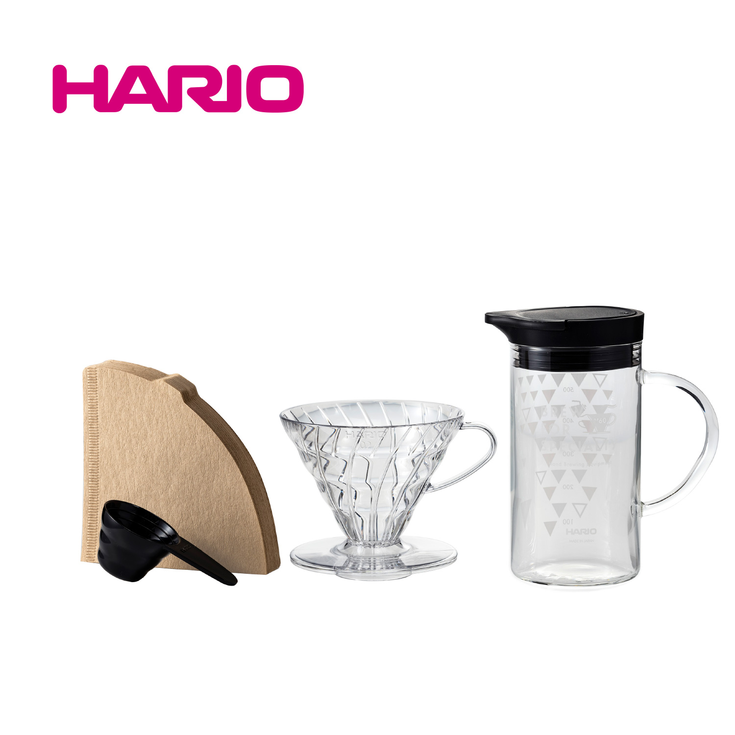 2021新作『HARIO』V60ドリッパー&サーモカラーサーバーセット VDSS-3012-B（ハリオ）