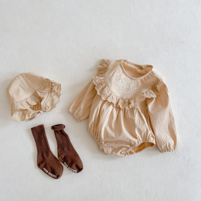 女の子 赤ちゃん 長袖 カバオール ロンパース 韓国子供服 子供服 キッズ服 ベビー服