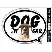 DOG IN CAR08 ドッグインカーステッカー ペット 愛犬 SK402