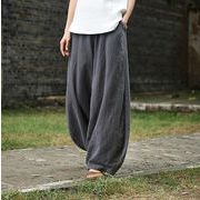 6色 夏 コットンリネン ビックサイズ ズボン カジュアルパンツ レディース 韓国ファッション