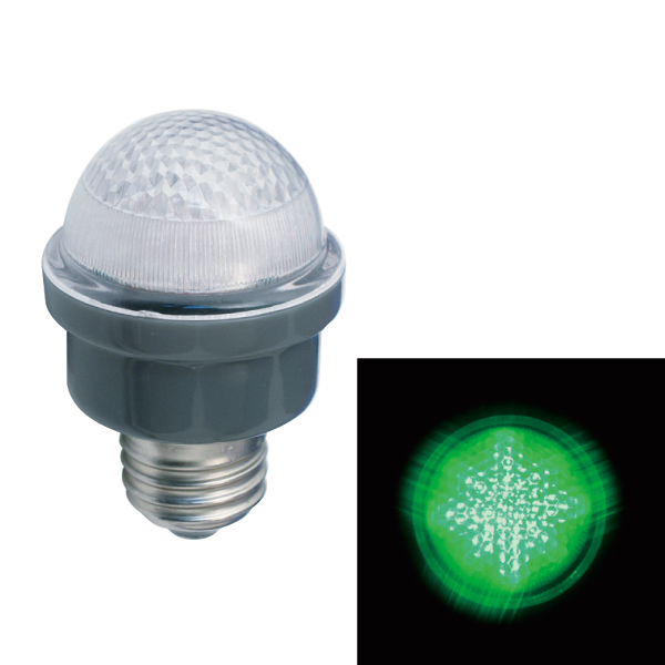 LEDサイン球 屋外用 口金E26 緑