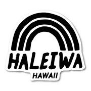 ハレイワハッピーマーケット ステッカー HALEIWA レインボー ブラック HHM068 おしゃれ ハワイ