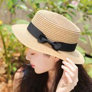 帽子 麦わら帽子 レディース 日よけ uvカット 小顔対策 リボン 韓国ファッション 紫外線対策