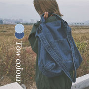 【Bag】2022年春夏新作　デニムショルダーバッグ　バッグ　エコバッグ　韓国ファッション
