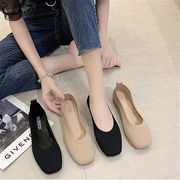 大人っぽくそして美しく韓国ファッションソフトソール 疲れない快適である 妊婦 フラットエンドウ豆の靴