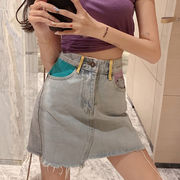普段使いにちょうどいい 新作 デニム スカート レディース 韓国ファッション