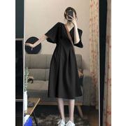 ビックサイズ ワンピース 夏 新作 スリム マキシ スカート レディース 韓国ファッション
