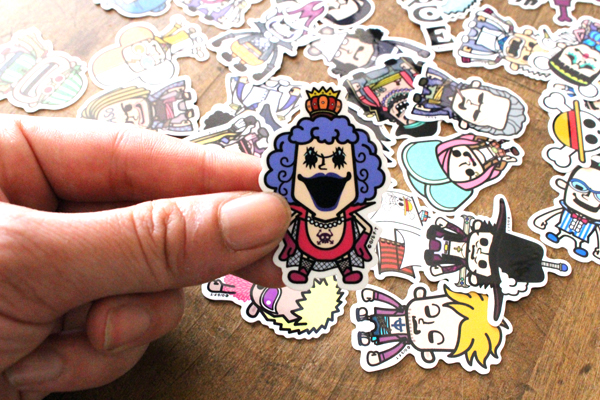 ワンピース パンソンワークス コラボステッカー 白ひげ海賊団 Sサイズ