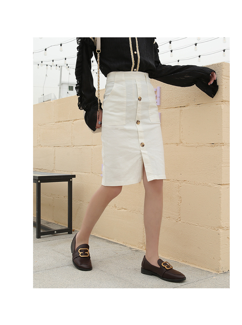 21年春物新作前スリット前ボタンひざ丈タイトスカート アパレル ファームレーテスト 有限会社 問屋 仕入れ 卸 卸売の専門 仕入れならnetsea