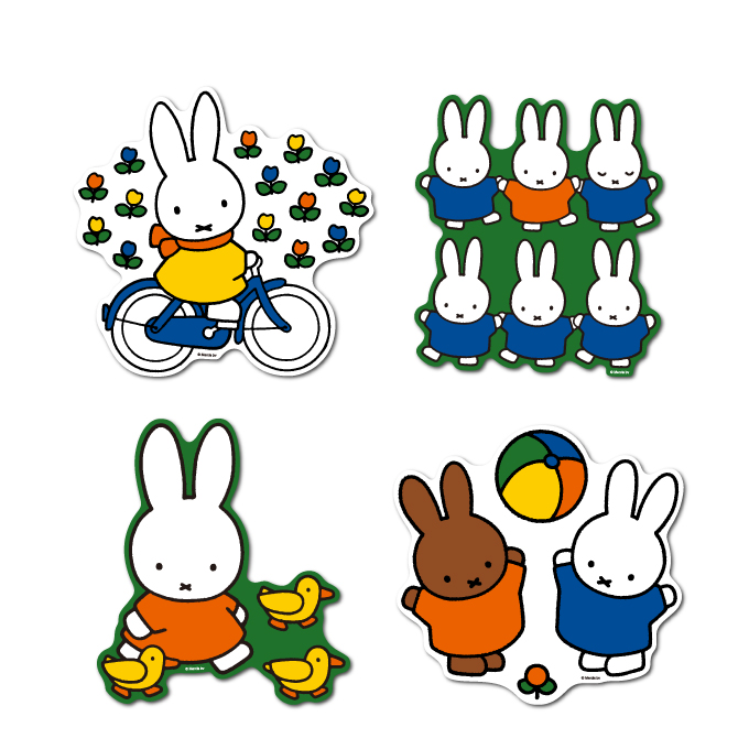 全4種セット Miffy ミッフィー ウォールステッカー キャラクター 絵本 かわいい うさぎ Mifset03 ホビー スポーツ 株式会社 ゼネラルステッカー 問屋 仕入れ 卸 卸売の専門 仕入れならnetsea