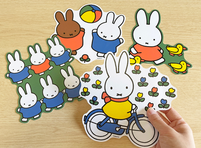 全4種セット】 miffy ミッフィー ウォールステッカー