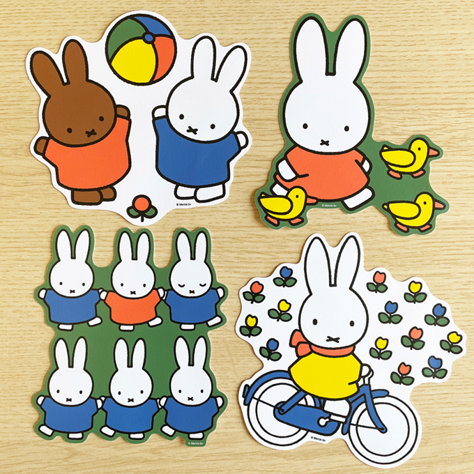 全4種セット】 miffy ミッフィー ウォールステッカー キャラクター