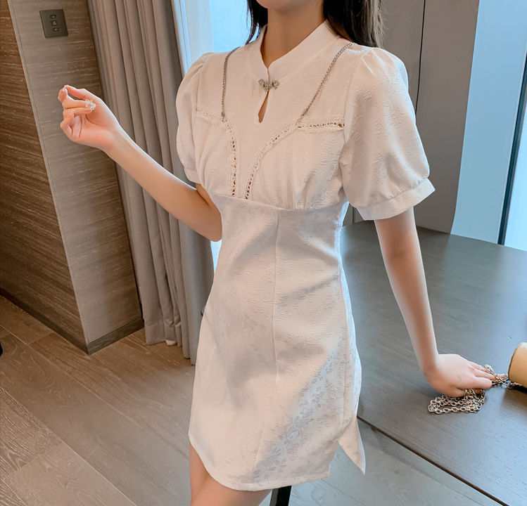 夏 レディースファッション 新作 韓国スタイル ハイウエスト スリム ドレス ワンピース