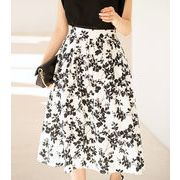 1枚で大人の可愛いさを叶える 春夏 ハイウエスト 花柄 スカート レディース 韓国ファッション