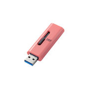 エレコム USBメモリー/USB3.2(Gen1)対応/スライド式/64GB/レッド MF