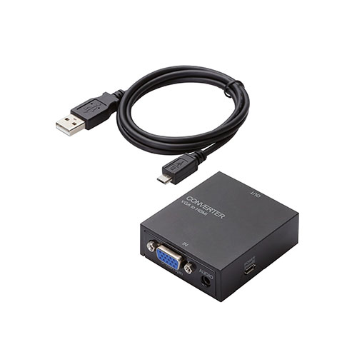 エレコム アップスキャンコンバーター/3.5φ/VGA-HDMI/HDMI1.3 AD-H