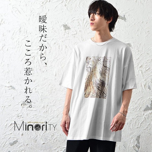 【SALE】アート柄プリントTシャツ/半袖/MinoriTY