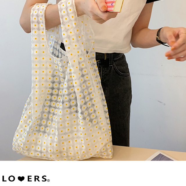 デイジーシアーバッグ ma 【即納】 バッグ 鞄  エコバッグ シンプル トレンド 韓国ファッション