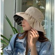 夏　つば広帽子　紫外線対策　UVカット 帽子 レディース　日焼け防止　韓国ファッション