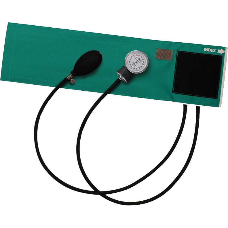 ＦＯＣＡＬ　アネロイド血圧計　ＦＣ-１００Ｖ　ナイロンカフ　ティール