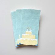 【新登場！伝統技法、型染めで一色ずつ職人が手摺りで製作しました！】手摺り型染め金封 ケーキ
