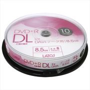 200枚セット(10枚X20個) Lazos データ用DVD+R DL  L-DDL10P