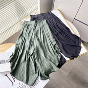 コーデを格上げ 韓国ファッション イレギュラー スリム おしゃれな カジュアルパンツ ワイドパンツ